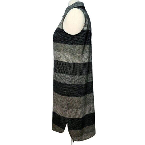 Women's Sleeveless Maxi Dress S Black Striped A-Line Casual Small NWOT - Picture 4 of 6